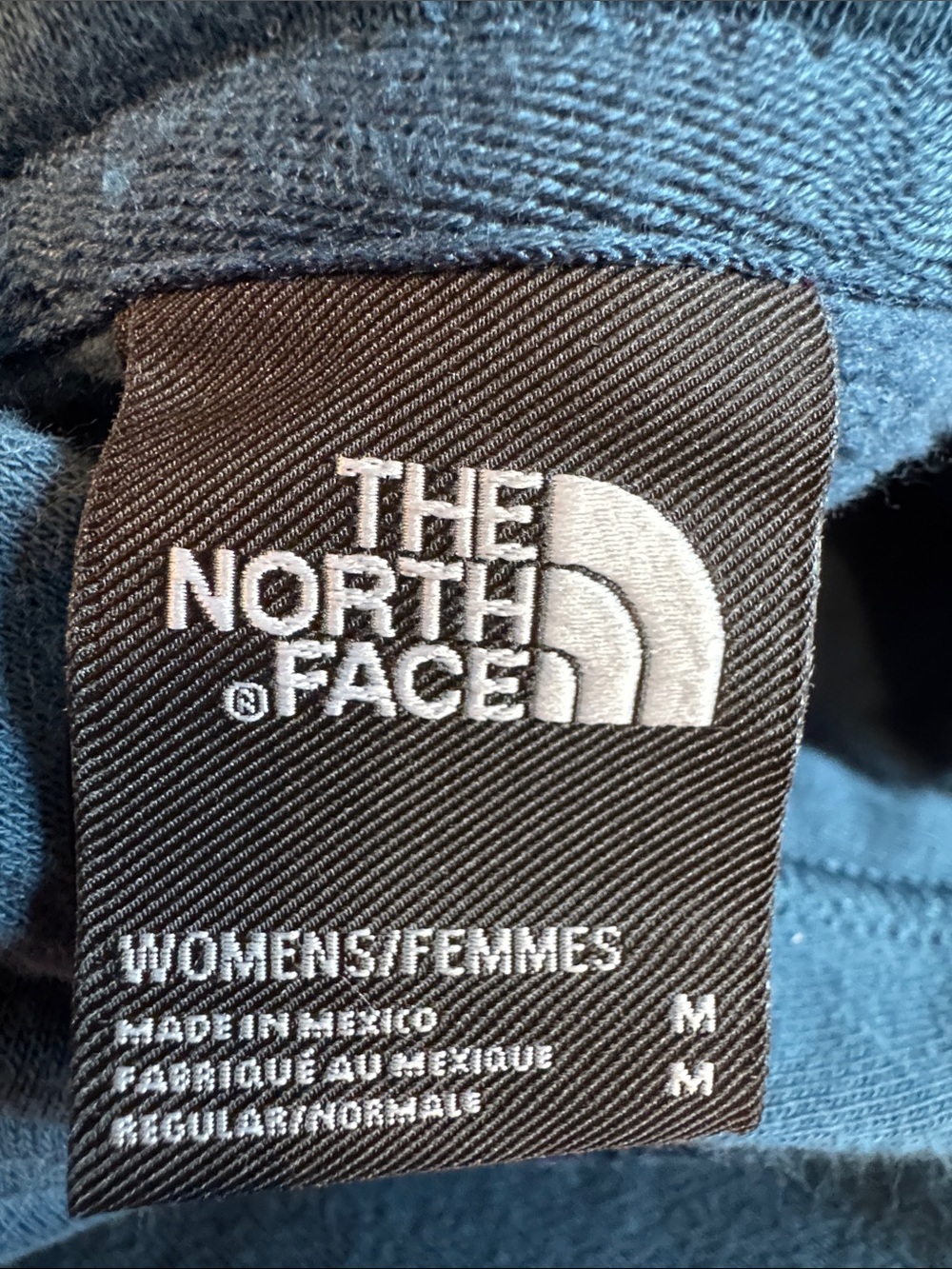 The North Face Blue Pullover Hoodie with White Logo - Picture 6 of 6